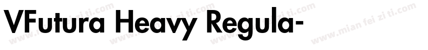 VFutura Heavy Regula字体转换